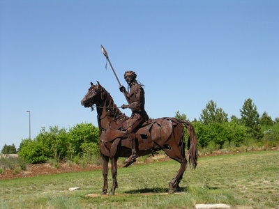 Colo Spgs Airport (now), Steel Native American.